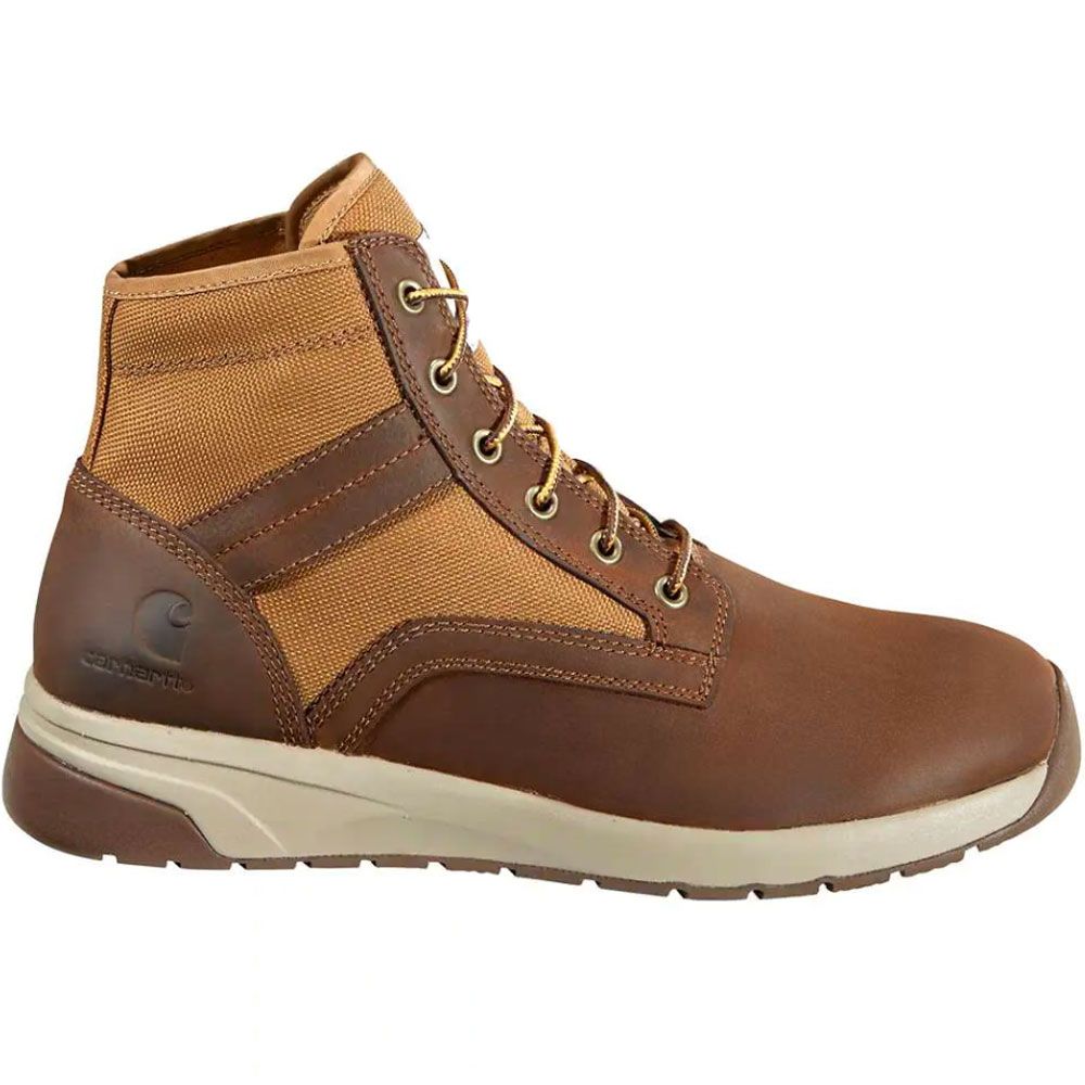 'Carhartt Fa5415 Composite Toe Work Boots - Mens Brown Leather & Tan Duck