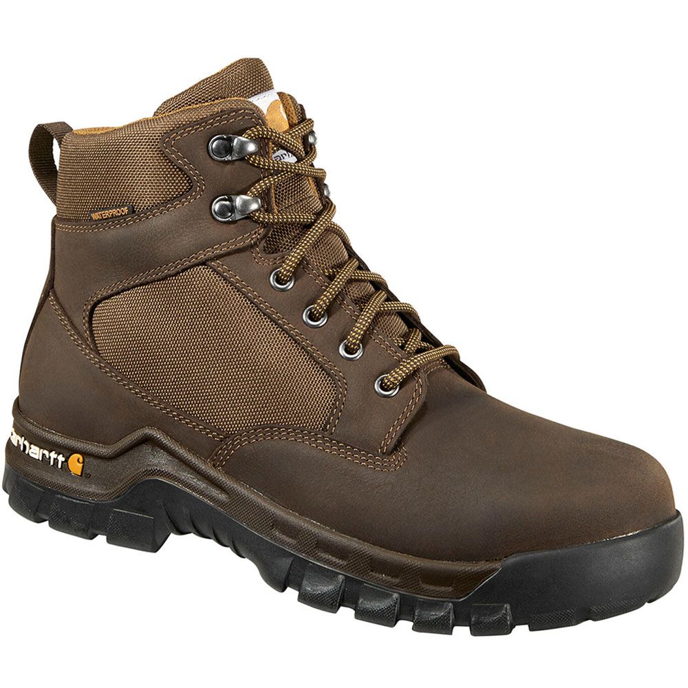 Carhartt 6" Rugged Flex Soft Toe Work Boots - Mens Chocolate Brown Oil Tanned