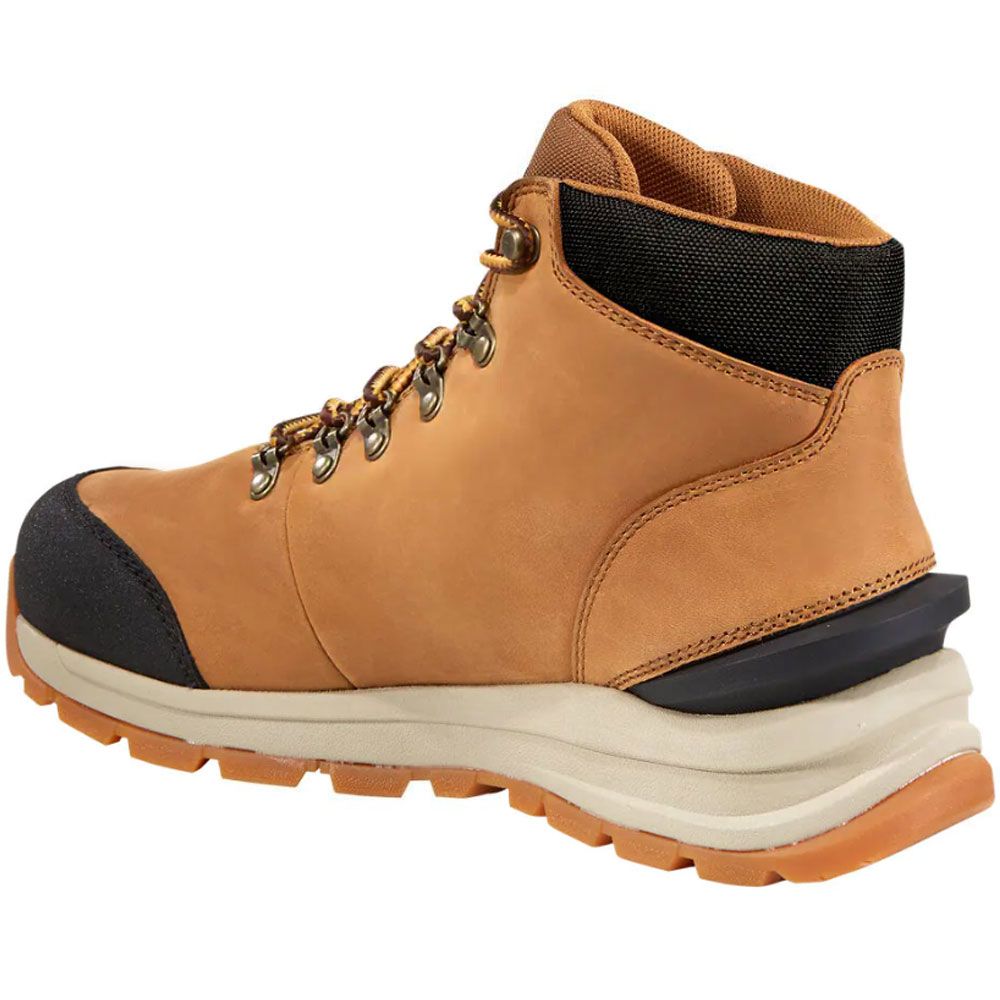 Carhartt Gilmore Wp 5" Non-Safety Toe Mens Work Boots Light Brown Oil Nubuck Back View