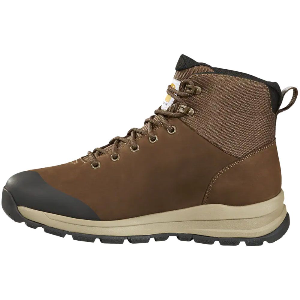 Carhartt FH5520 5" Mid WP Mens Alloy Toe Work Boots Dark Brown Back View