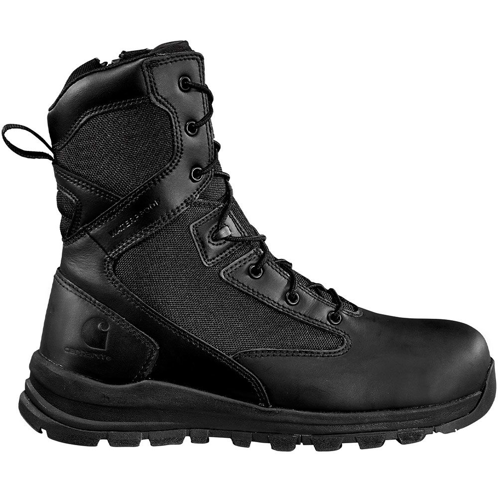 Carhartt Gilmore 8" Wp Non-Safety Toe Work Boots - Mens Black Side View
