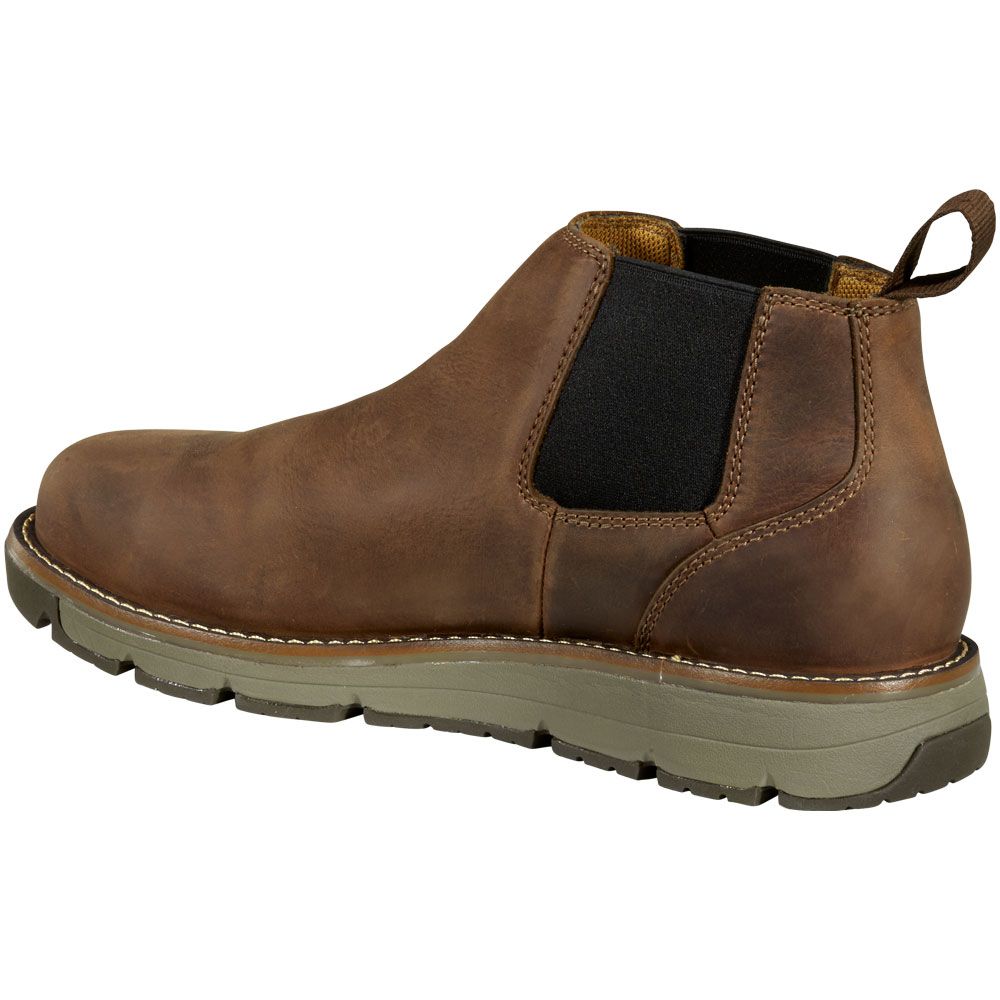 Carhartt Millbrook 4" St Romeo Safety Toe Work Boots - Mens Brown Back View