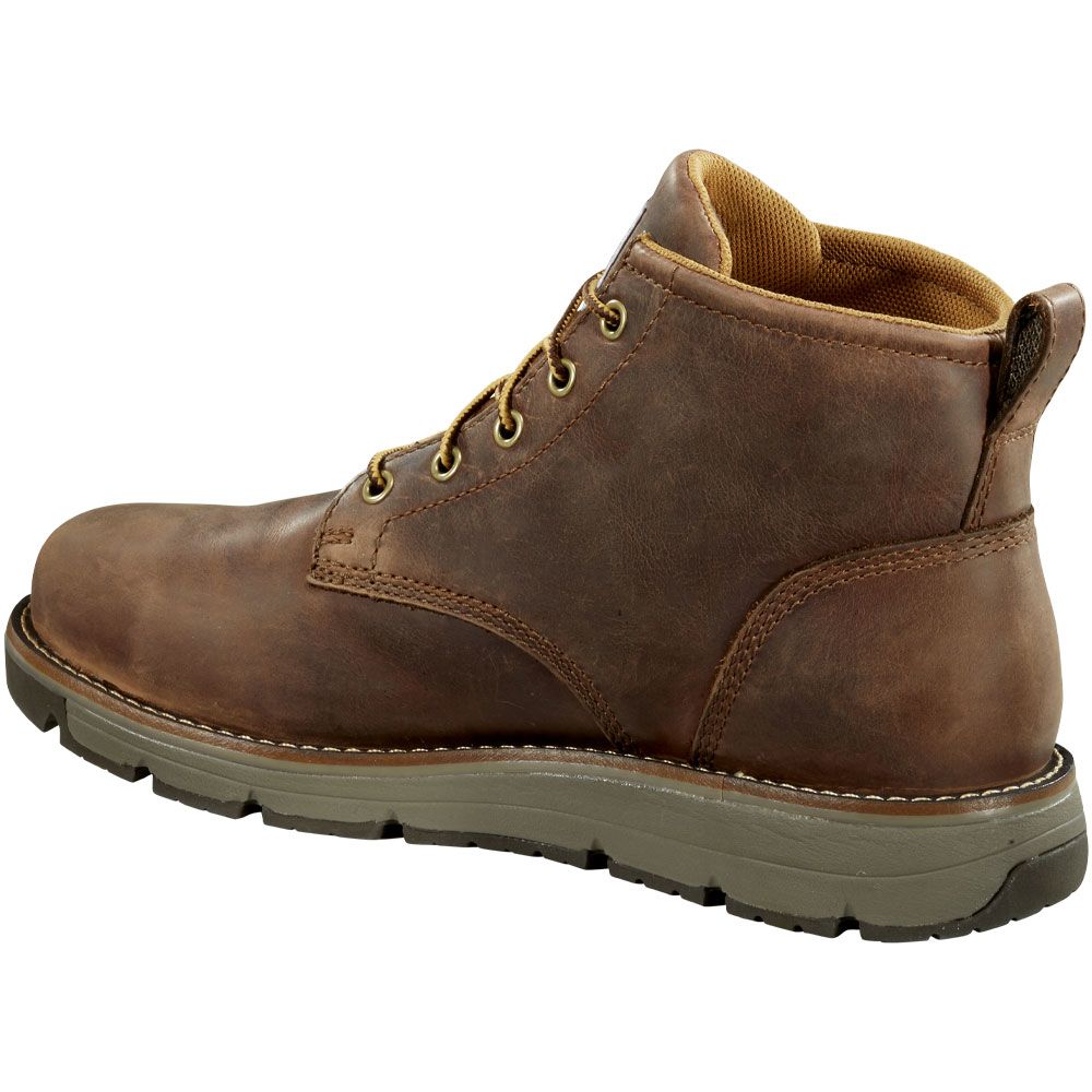 Carhartt Millbrook 5" Wp Brown Non-Safety Toe Work Boots - Mens Brown Back View