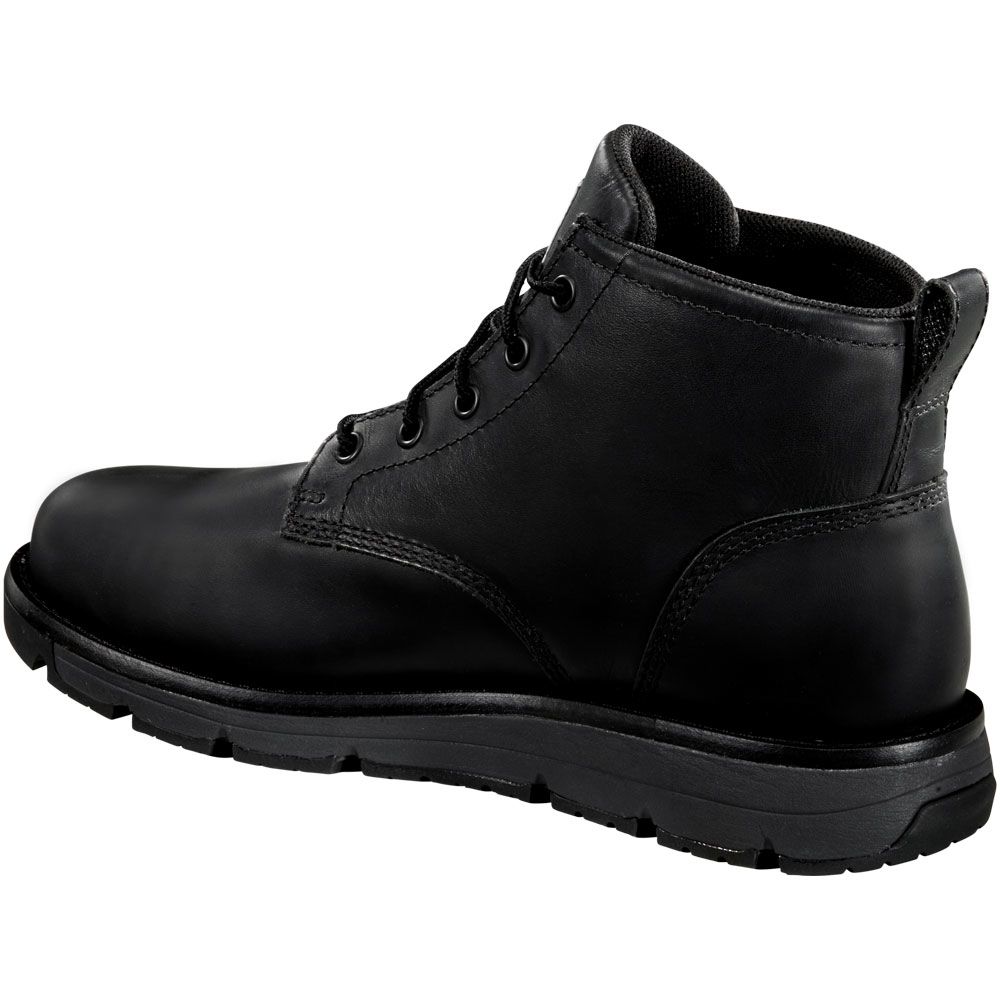 Carhartt Millbrook 5 In WP Safety Toe Work Boots - Mens Black Back View