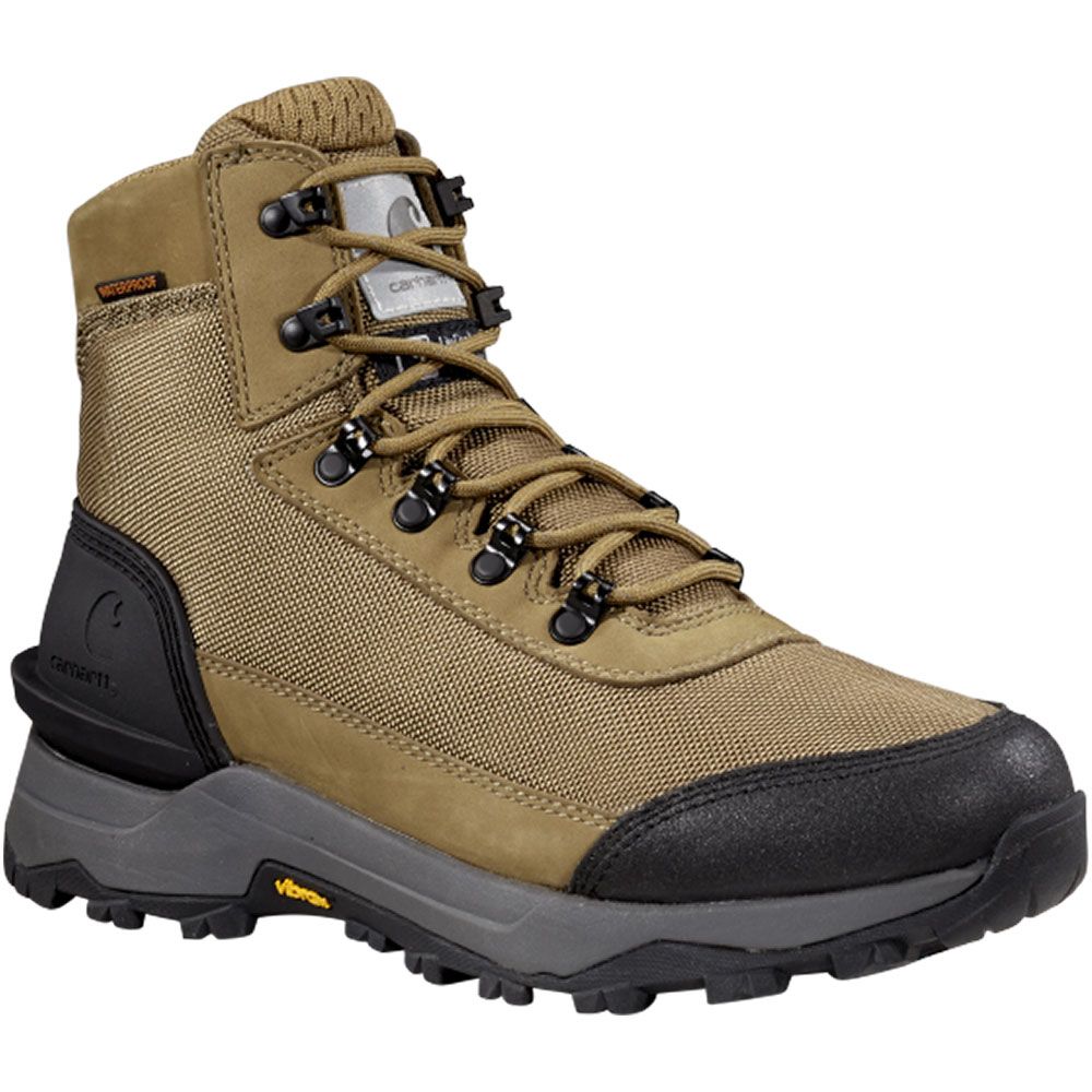Carhartt Outdoorhike Wp Ins Non-Safety Toe Work Boots - Mens Coyote Nubuc Hi Abrasion Fabric