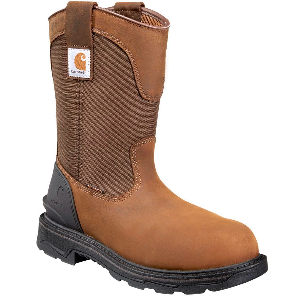 Carhartt Ft1000 11" Wp Well Non-Safety Toe Work Boot - Mens Bison Brown Oil Tan