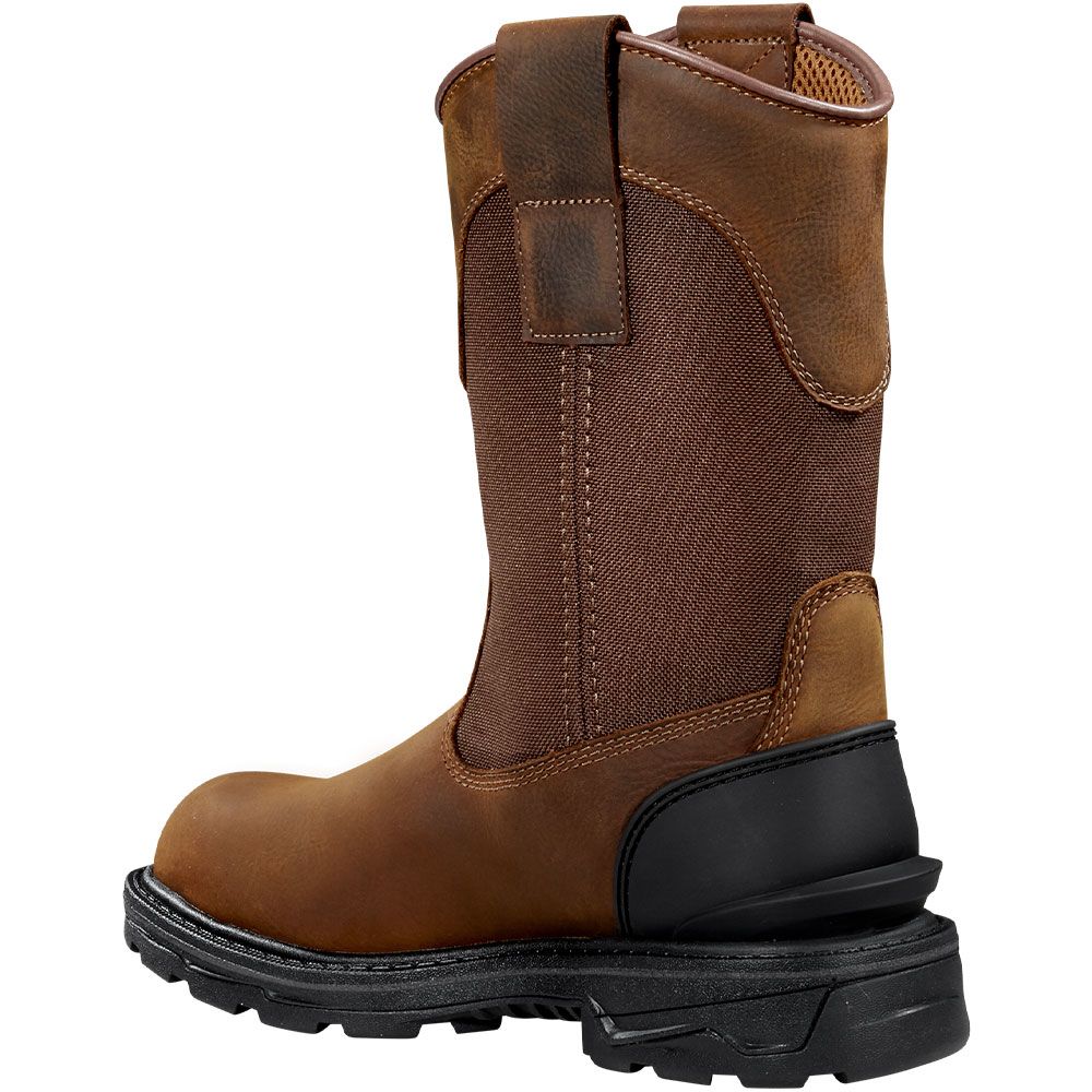 Carhartt Ironwood 11" WP Wellington Work Boots - Womens Bison Brown Oil Tan Back View