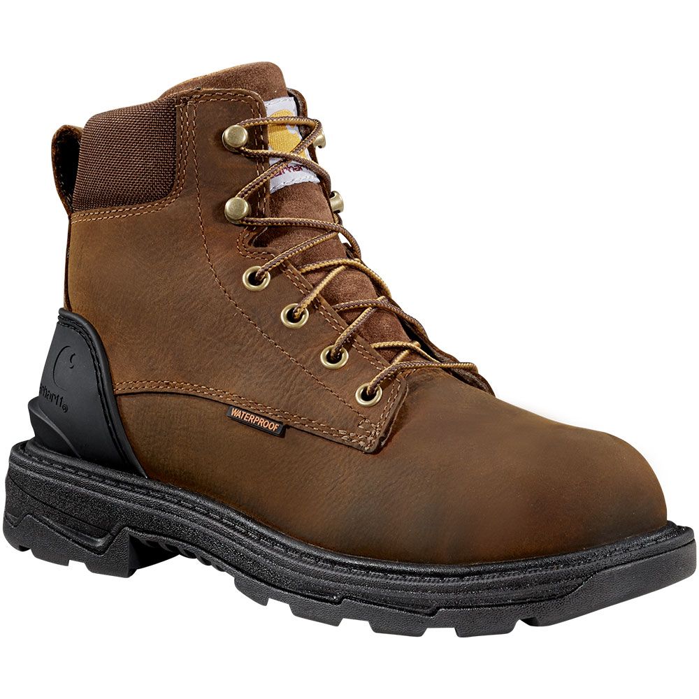 Carhartt Ironwood 6" Wp Brown Non-Safety Toe Work Boots - Womens Bison Brown Oil Tan
