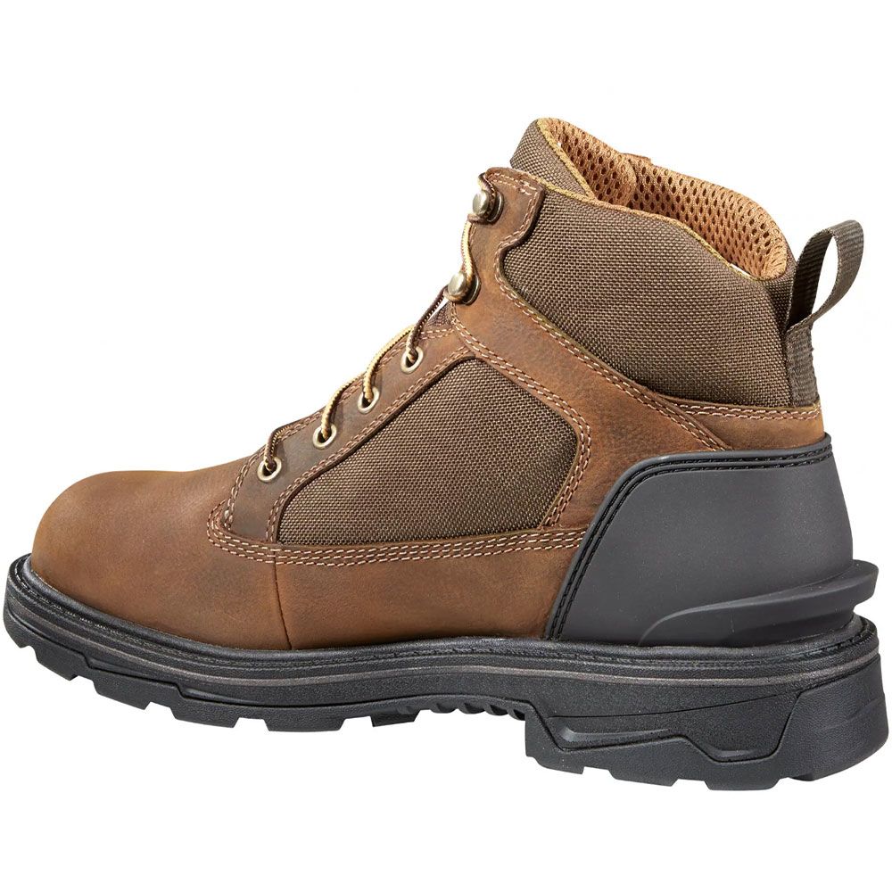 Carhartt Ft6010 6" Ironwood Non-Safety Toe Work Boots - Mens Bison Brown Oil Tan Back View