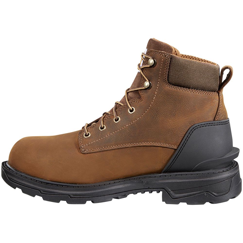 Carhartt Ironwood FT6500 6" WP AT Safety Toe Work Boots - Mens Bison Brown Oil Tan Back View