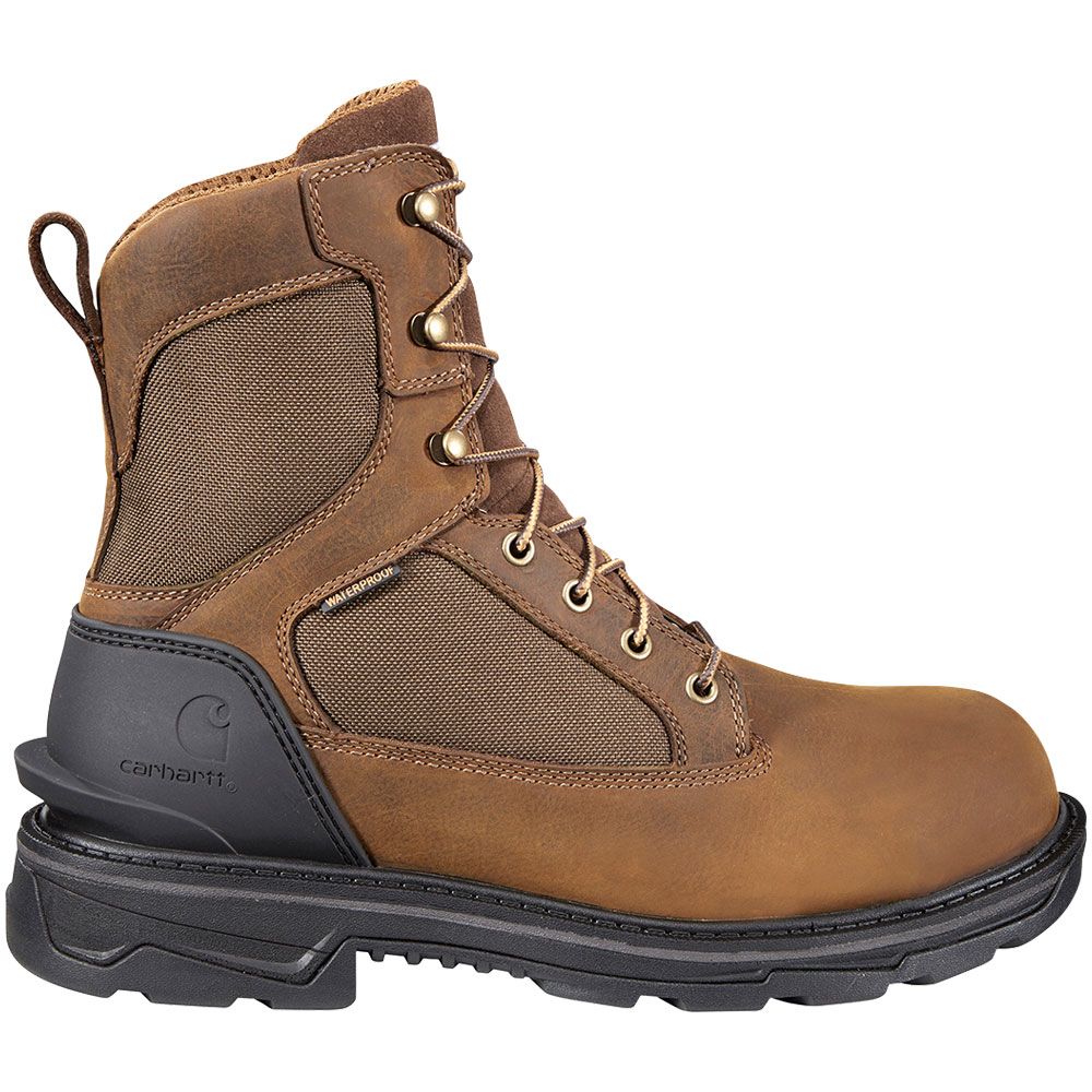 Carhartt Ironwood FT8500 8" WP AT Safety Toe Work Boots - Mens Bison Brown Oil Tan