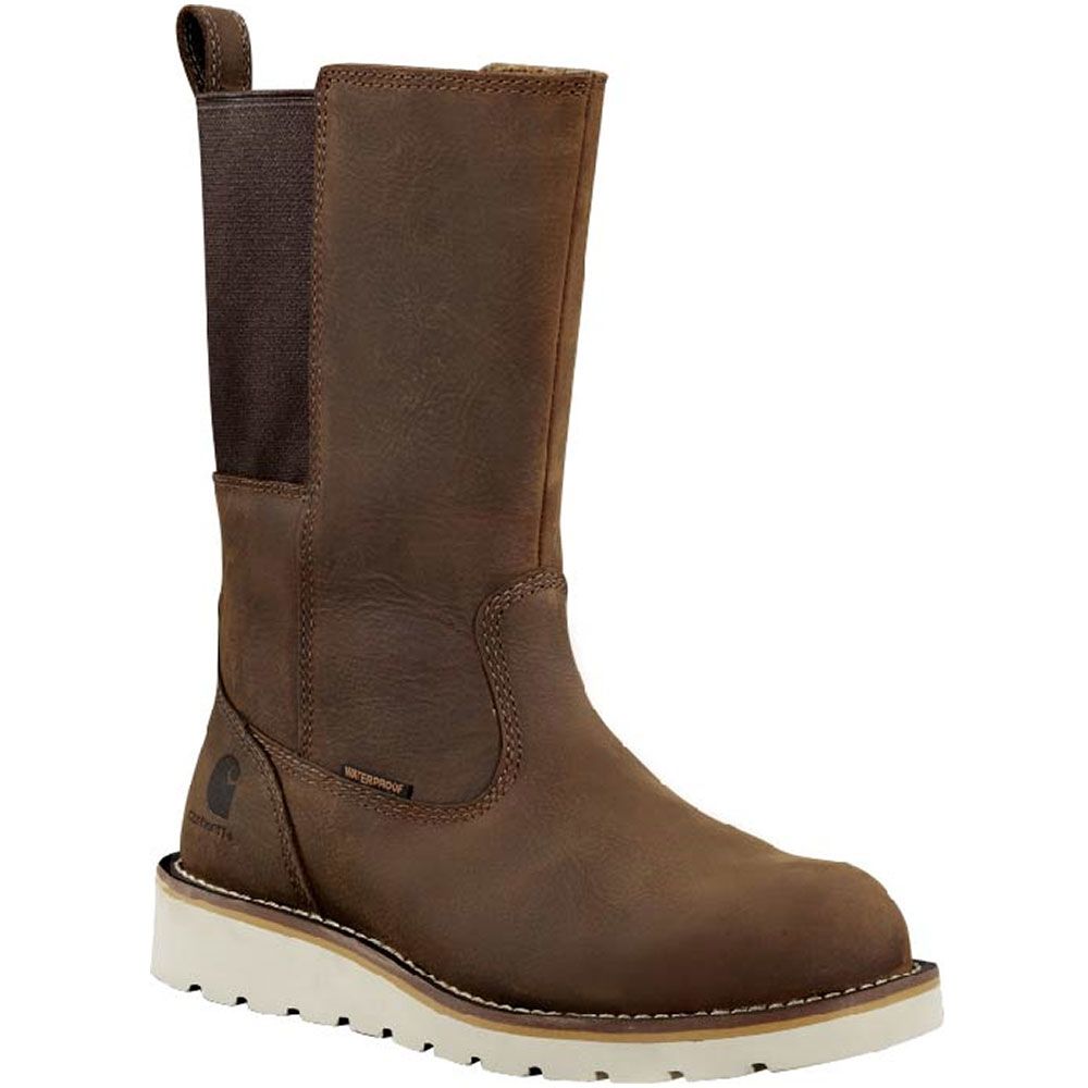 Carhartt FW1034 Wedge Wellington WP Boots - Womens Bison Brown Oil Tan