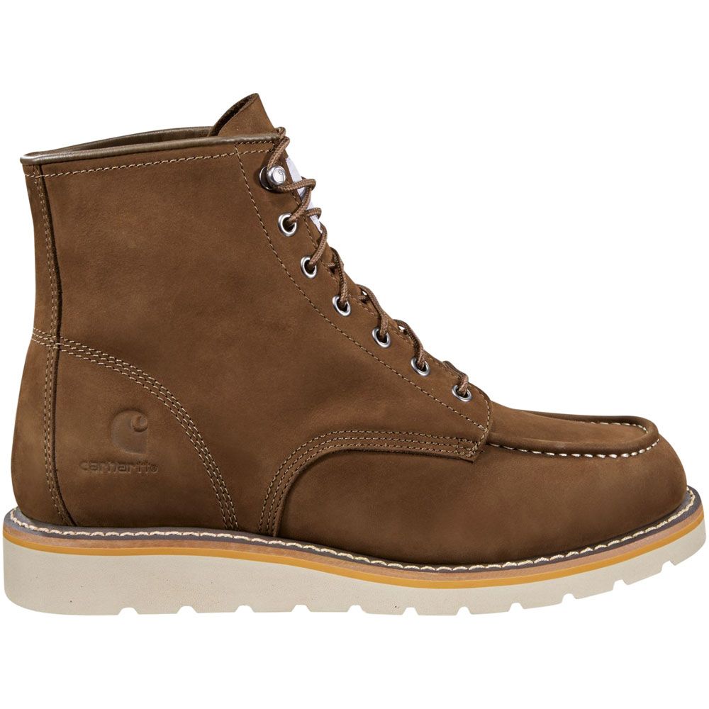 Carhartt Fw6072 6 Inch Wedge Non-Safety Toe Work Boots - Mens Dark Brown