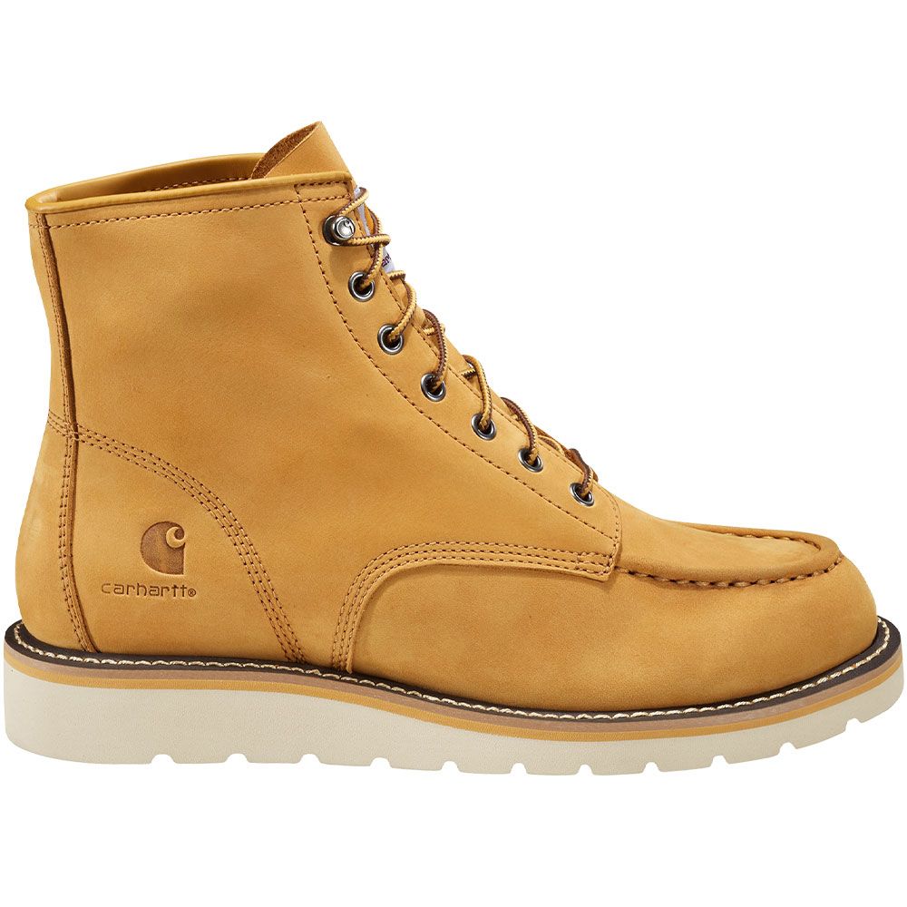 Carhartt 6" Moc  Wedge Non-Safety Toe Work Boots - Mens Wheat Side View