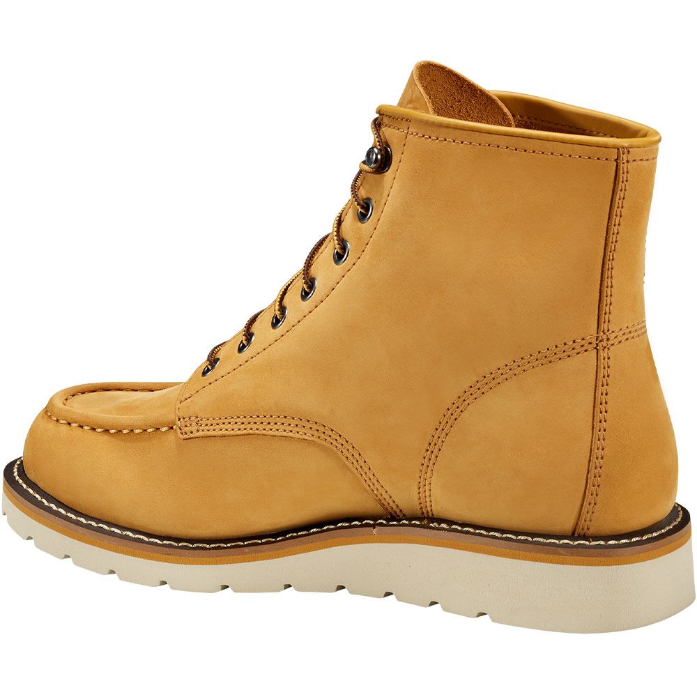 Carhartt 6" Moc  Wedge Non-Safety Toe Work Boots - Mens Wheat Back View