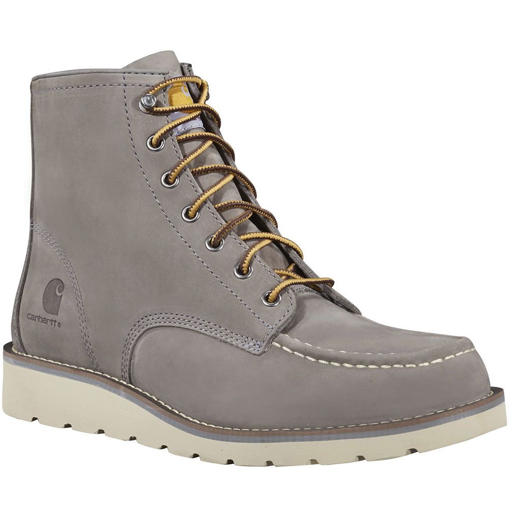 Carhartt Fw6082-M 6 In Wdg Mt Non-Safety Toe Work Boots - Mens Grey Nubuck