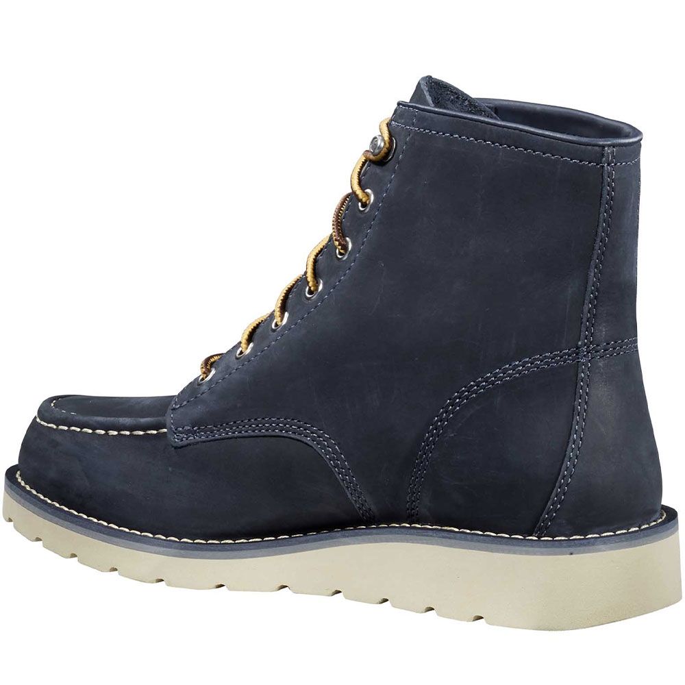 Carhartt FW6083-M 6 In Wedge Non-Safety Toe Work Boots - Mens Navy Back View
