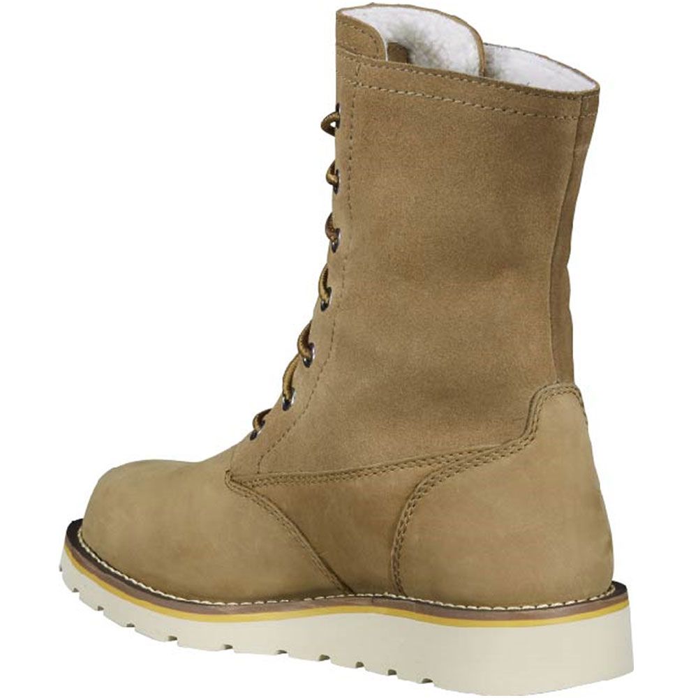 Carhartt Fw8069-W WP Insulated Folddown Winter Boots - Womens Coyote Nubuck Back View