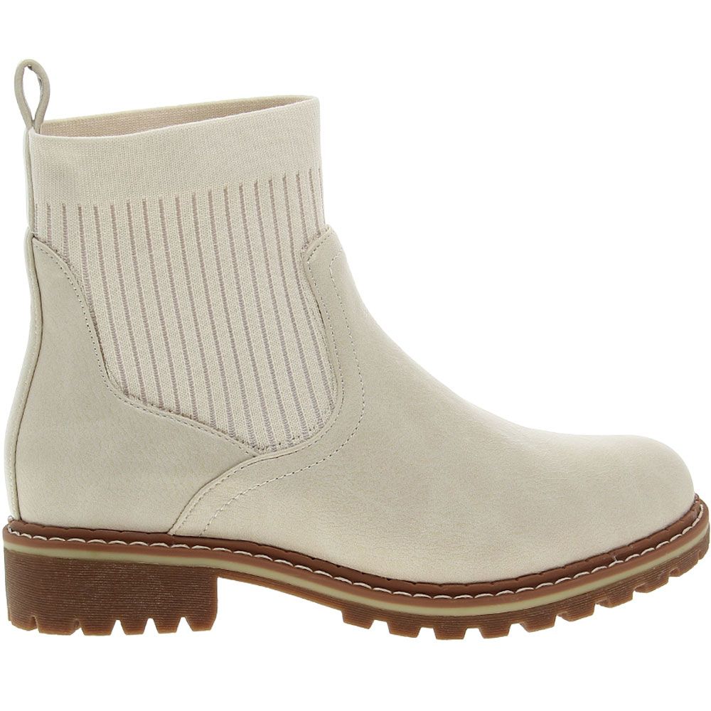 Corkys Cabin Fever Casual Boots - Womens Cream Side View