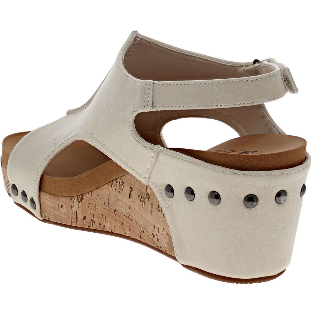 Corkys Carley Sandals - Womens Cream Back View