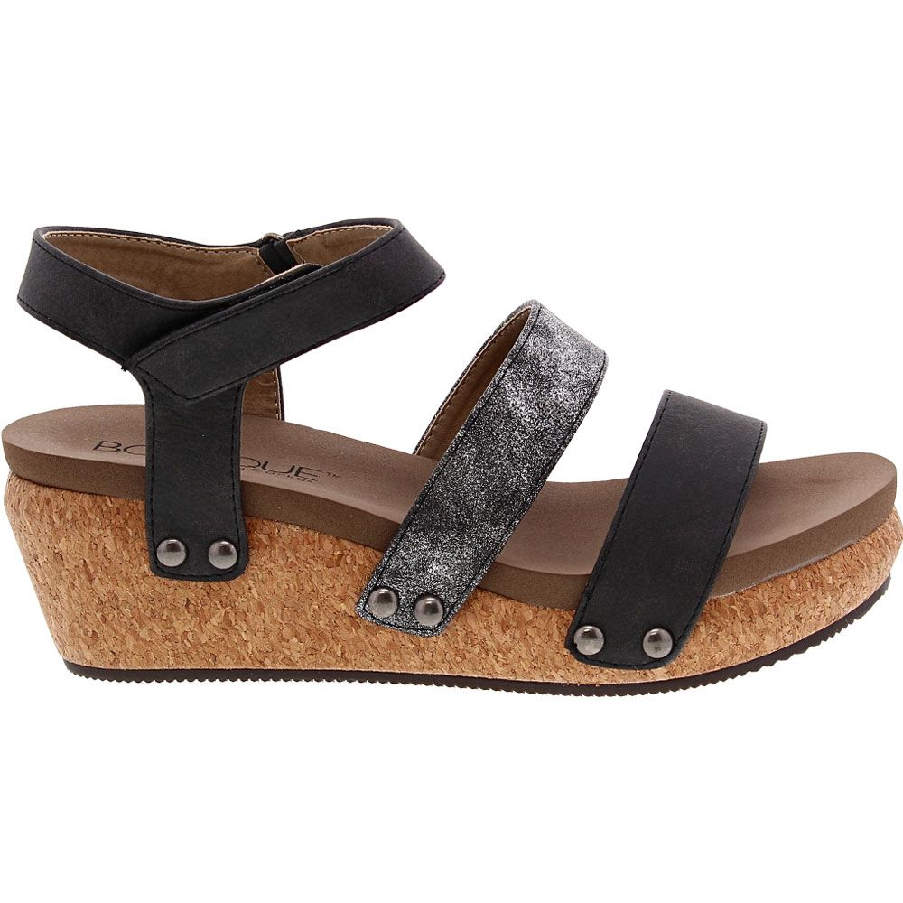 Corkys Cona Sandals - Womens Black Side View