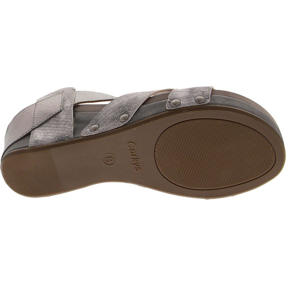 Corkys Fig Sandals - Womens Pewter Sole View