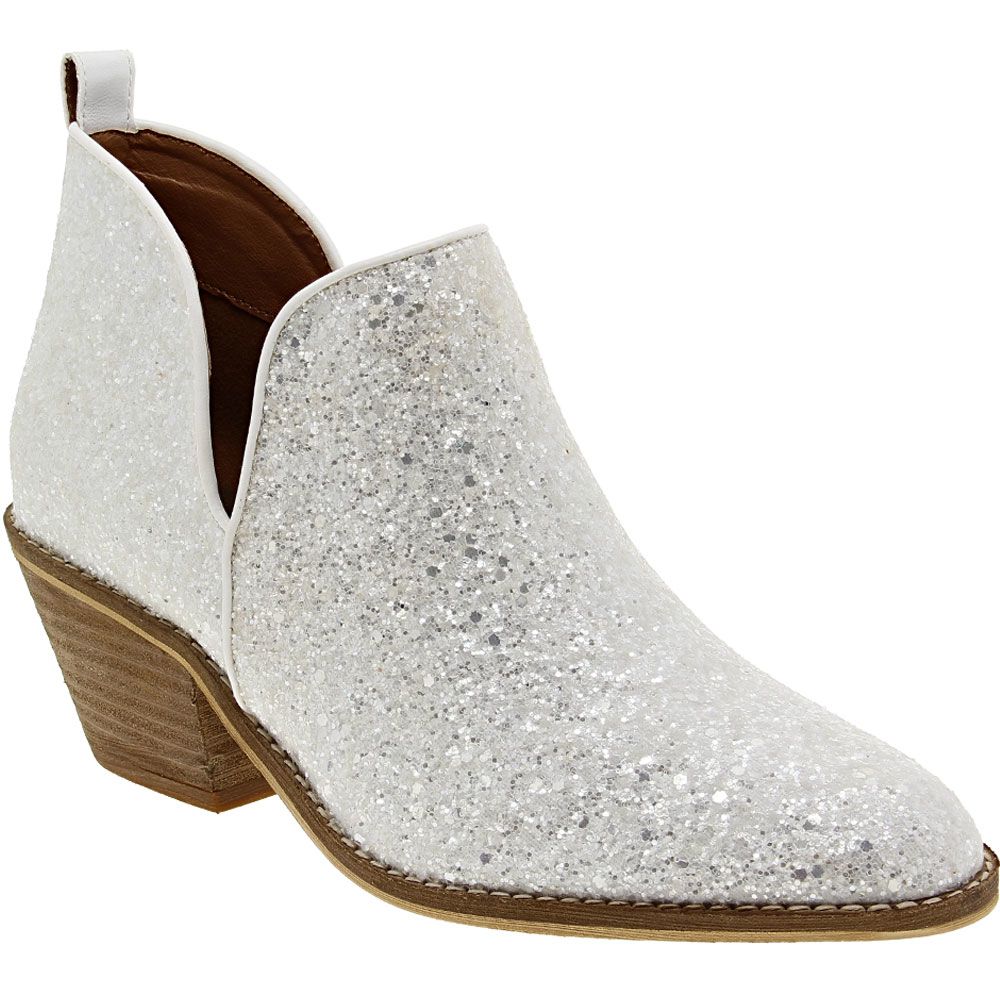 Corkys Glow Up Ankle Boots - Womens White