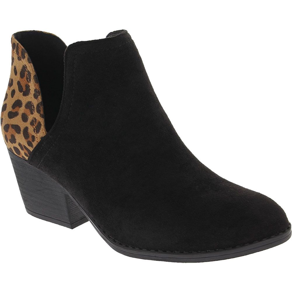Corkys Kippi Ankle Boots - Womens Black Leopard