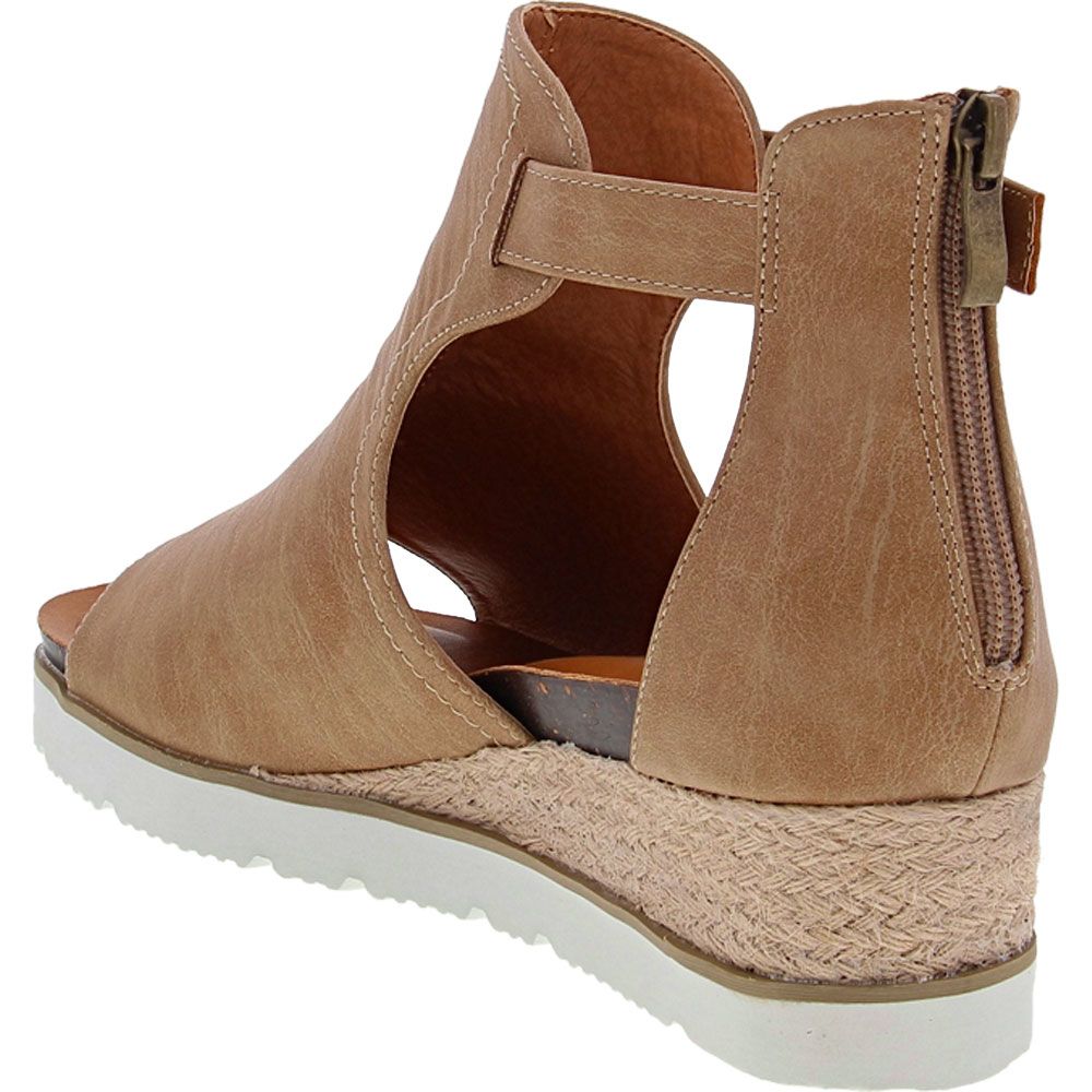 Corkys Sugar City Sandals - Womens Taupe Back View
