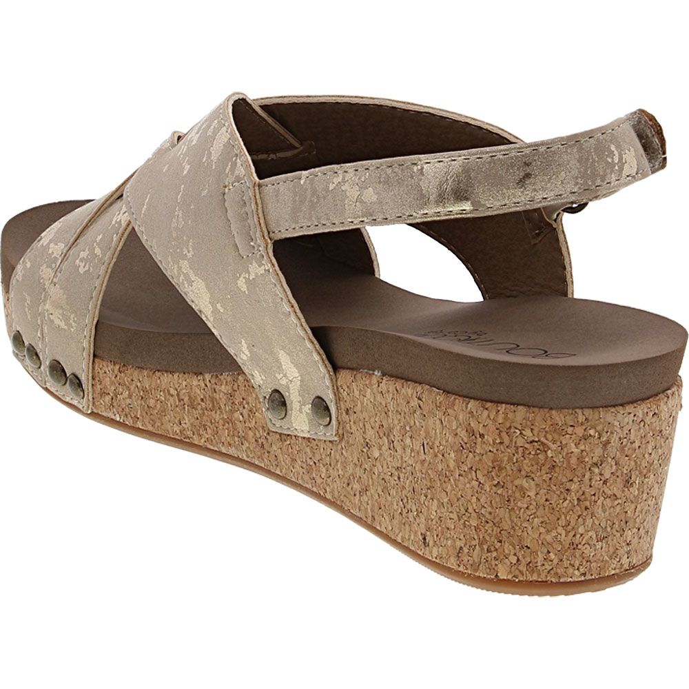 Corkys Wow Sandals - Womens Taupe Back View