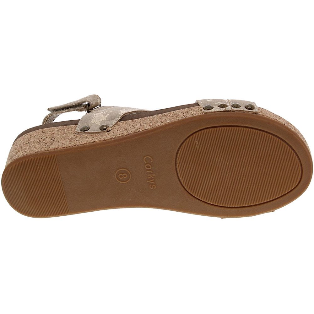 Corkys Wow Sandals - Womens Taupe Sole View