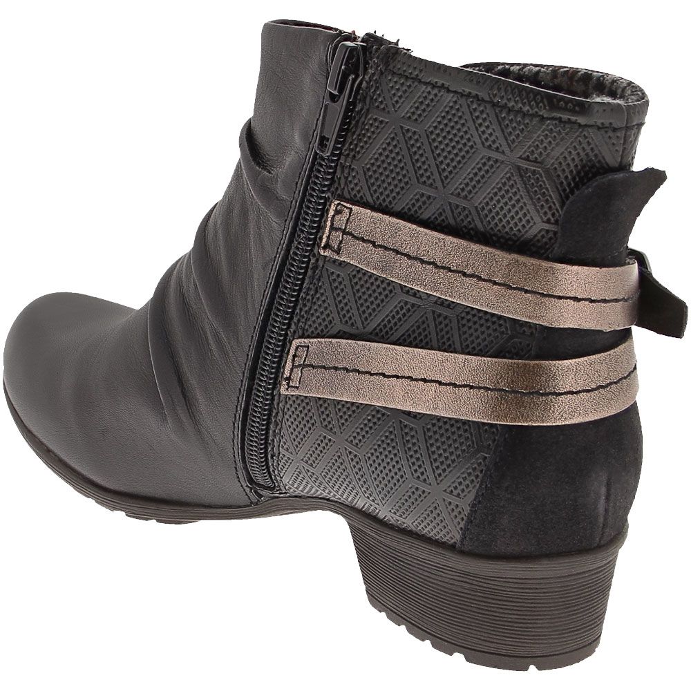 Cobb Hill Gratasha Hardware Ankle Boots - Womens Black Back View