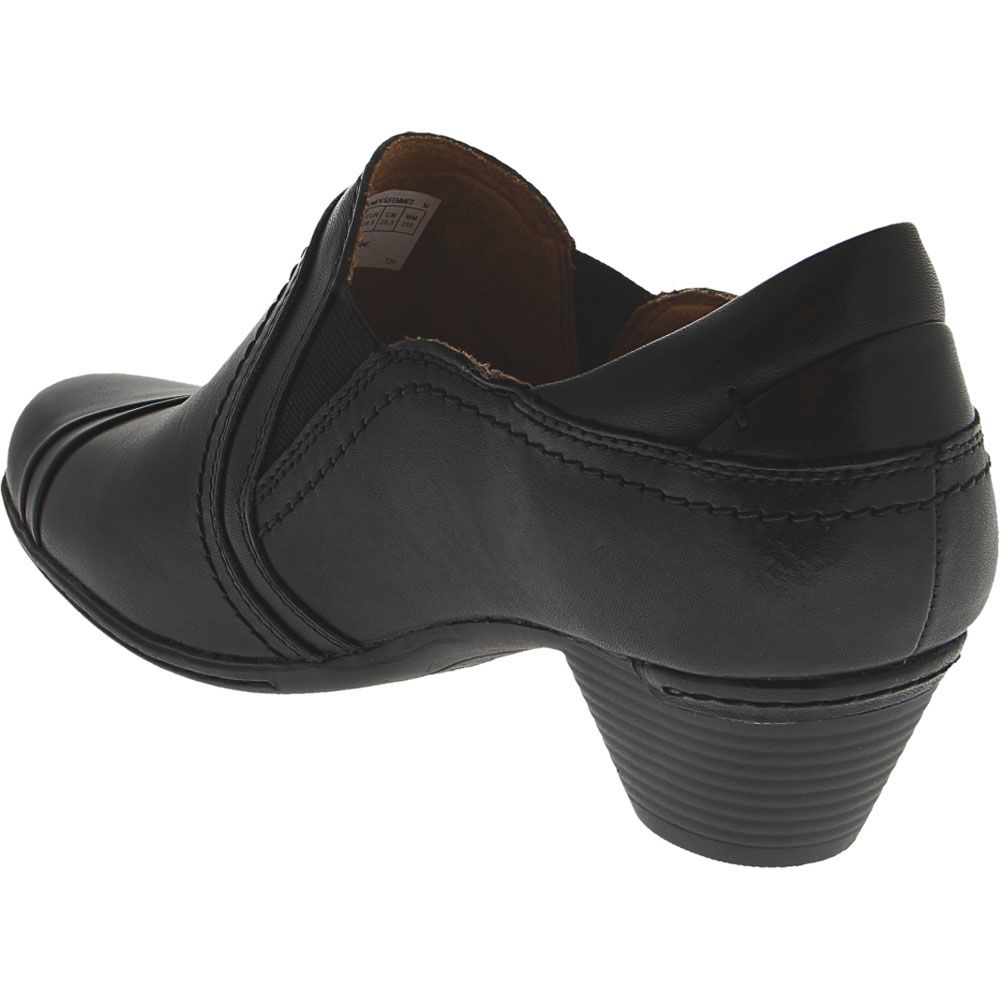 Cobb Hill Laurel Casual Dress Shoes - Womens Black Leather Back View