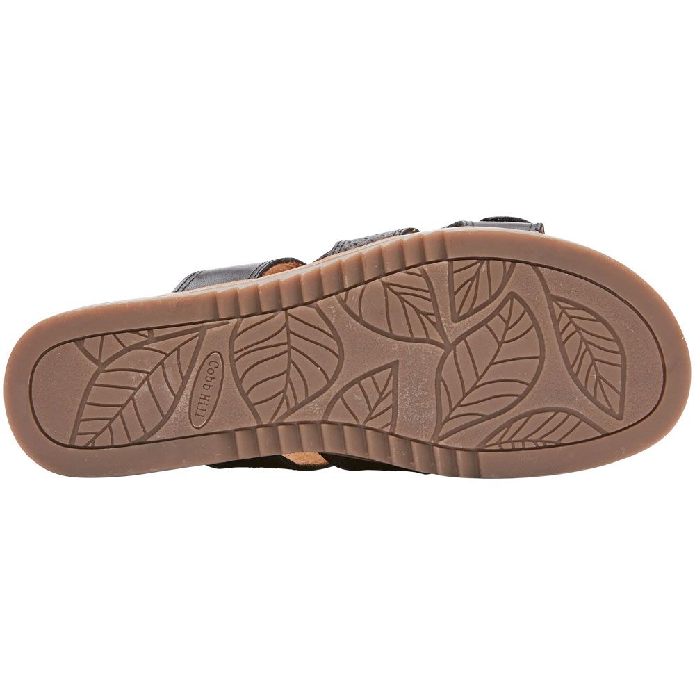Cobb Hill May Slide Sandals - Womens Black Sole View