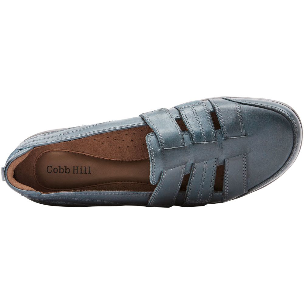 Cobb Hill Penfield Slip on Casual Shoes - Womens Blue Back View
