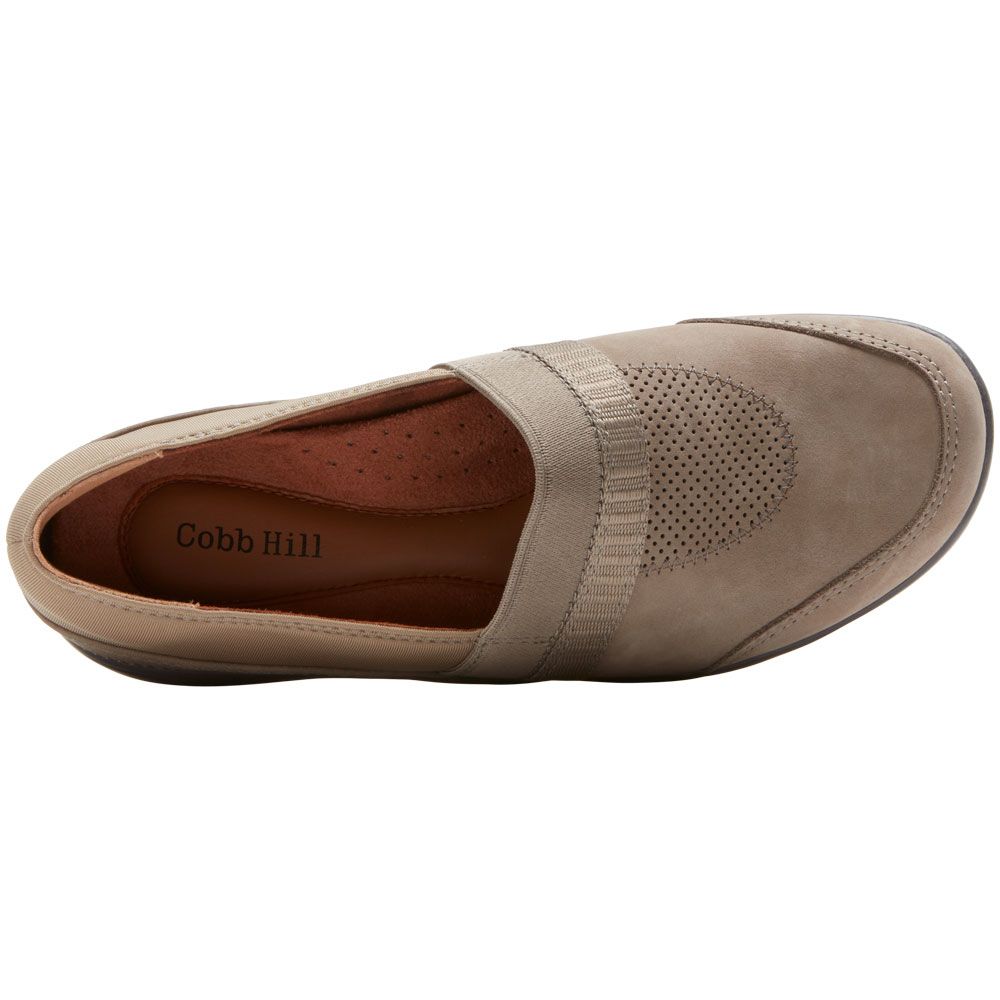 Cobb Hill Penfield A Line Slip on Womens Casual Shoes Taupe Back View