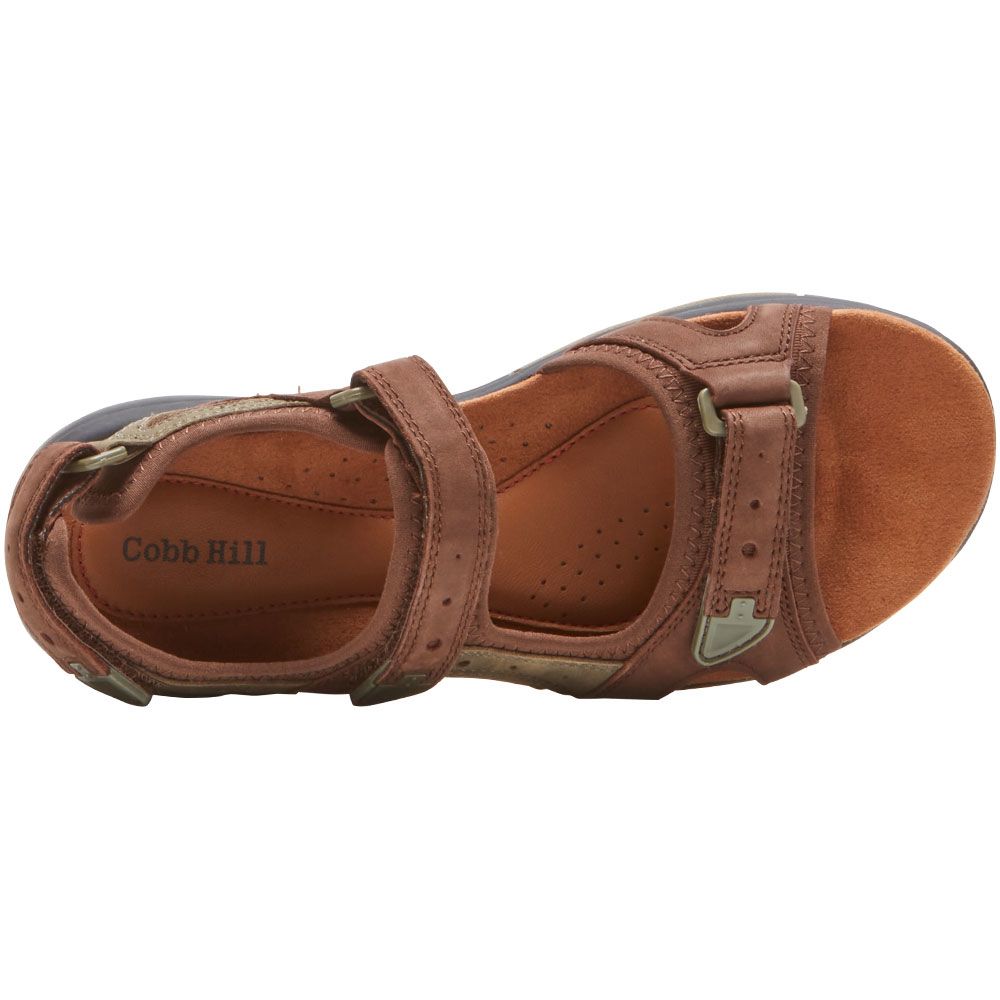 Cobb Hill Fiona Sandals - Womens Brown Back View