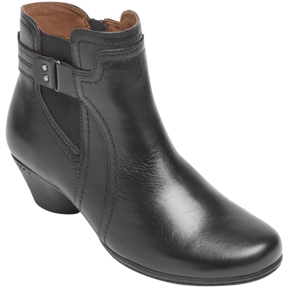 Cobb Hill Laurel Bootie Casual Boots - Womens Black Leather