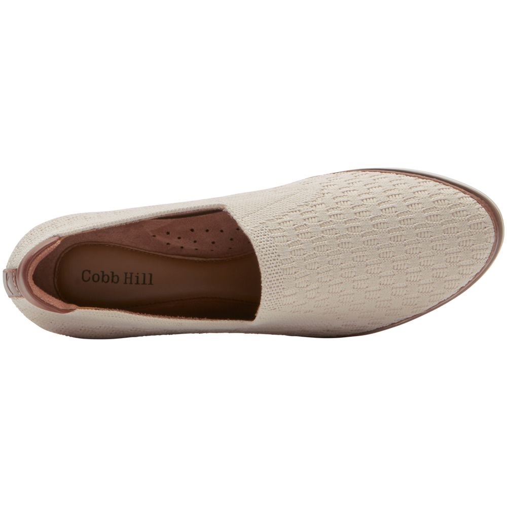Cobb Hill Camryn Washable Slip on Casual Shoes - Womens Vanilla Back View