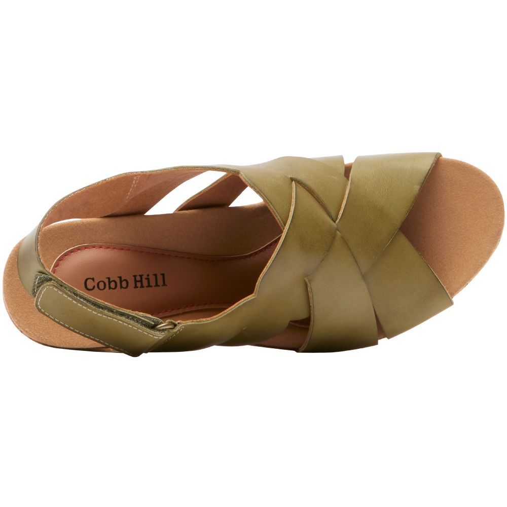 Cobb Hill Alleah Sling Sandals - Womens Avocado Back View