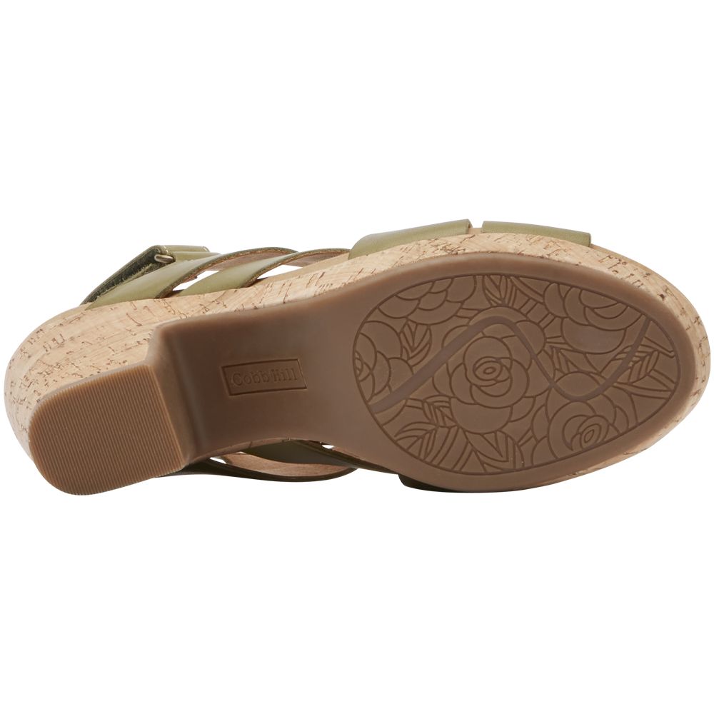 Cobb Hill Alleah Sling Sandals - Womens Avocado Sole View