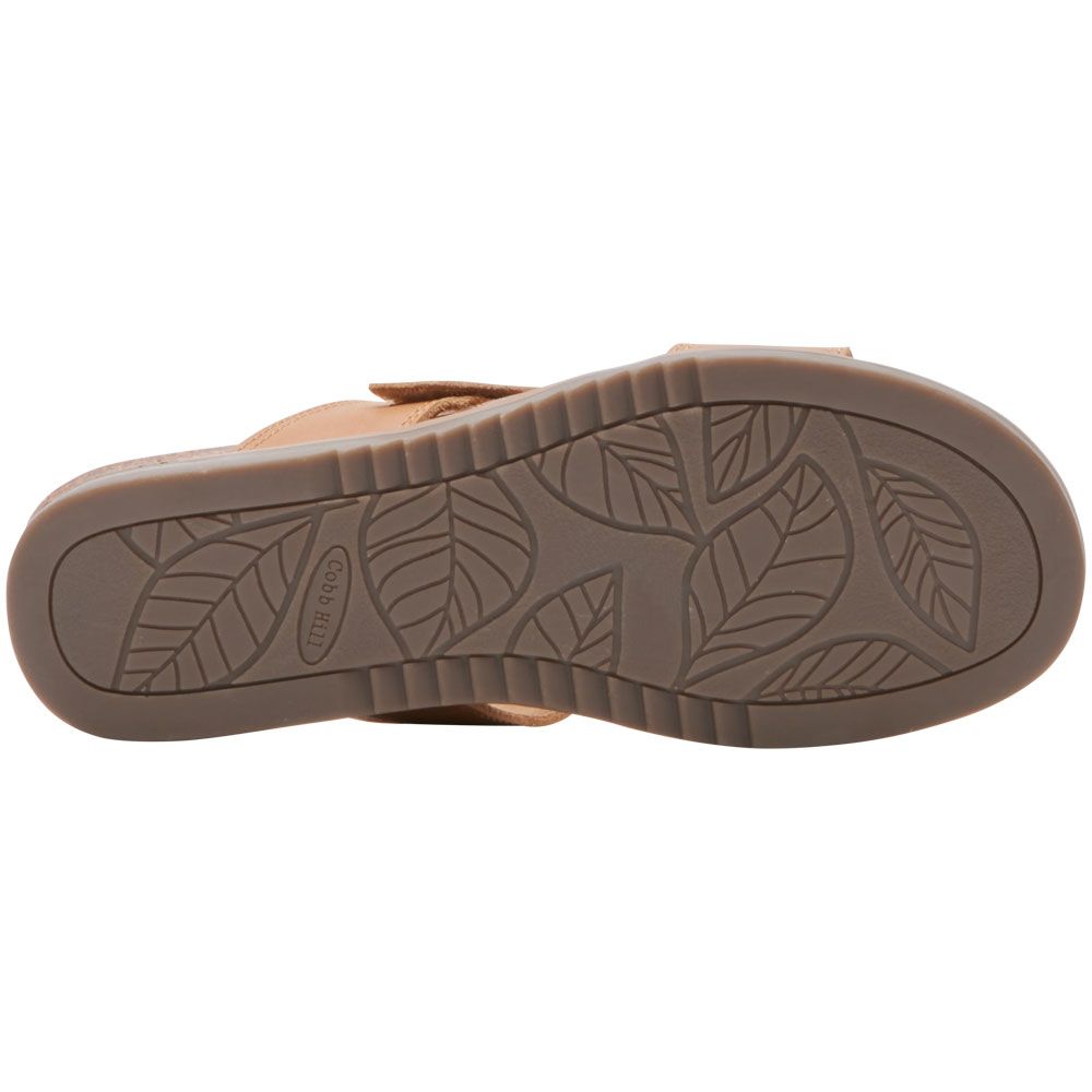 Cobb Hill May Asymmetrical Slide Sandals - Womens Honey Sole View