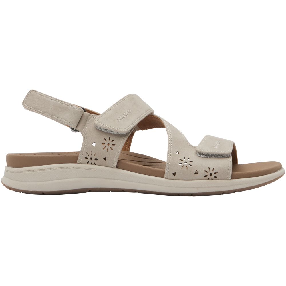 Cobb Hill Tala Asym Sandals - Womens Taupe Side View