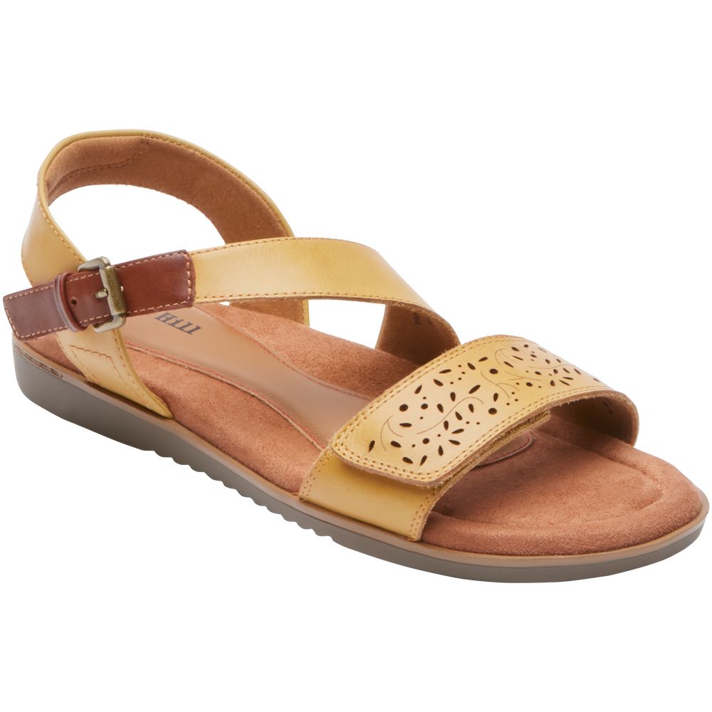 Cobb Hill Zion 2 Piece Sandals - Womens Sweet Corn Leather