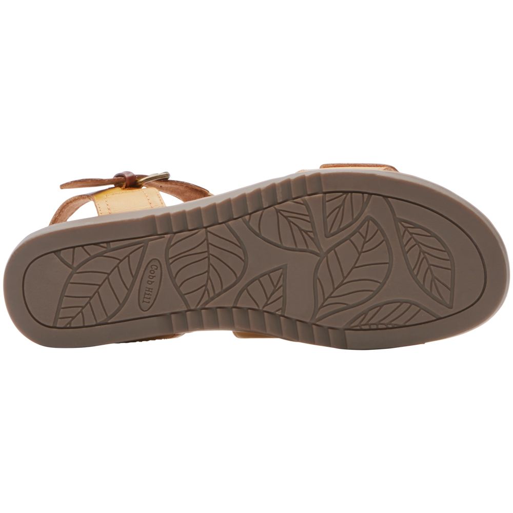 Cobb Hill Zion 2 Piece Sandals - Womens Sweet Corn Leather Sole View