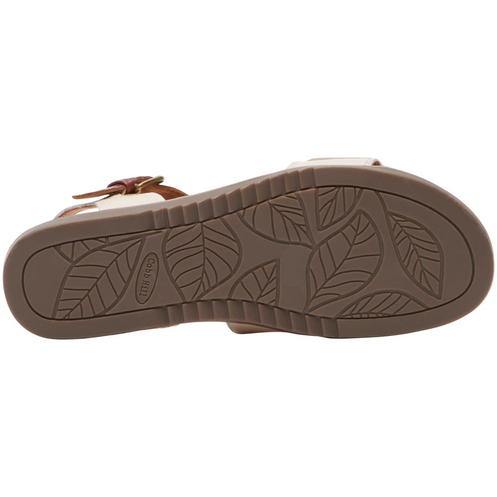 Cobb Hill Zion 2 Piece Sandals - Womens Vanilla Leather Sole View