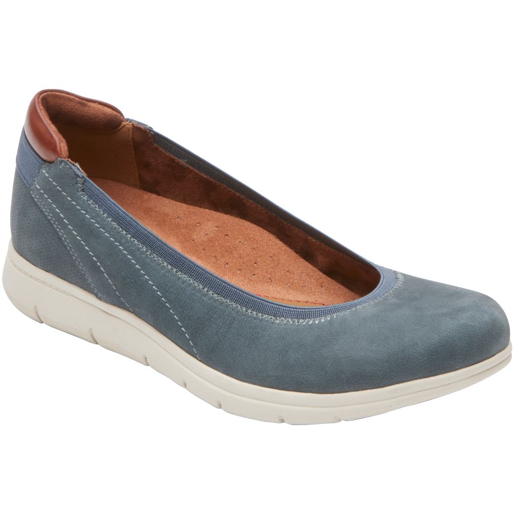 Cobb Hill Lidia Ballet Slip on Casual Shoes - Womens Stone Blue