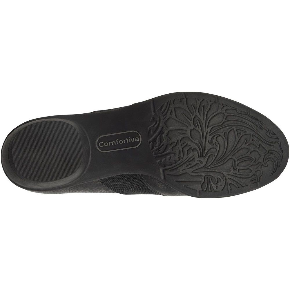 Comfortiva Quinton Slip on Casual Shoes - Womens Black Sole View