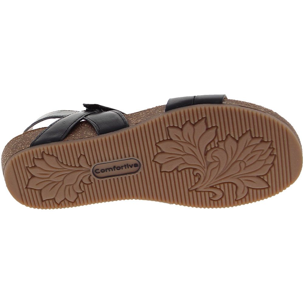 Comfortiva Gardena Sandals - Womens Black Sole View