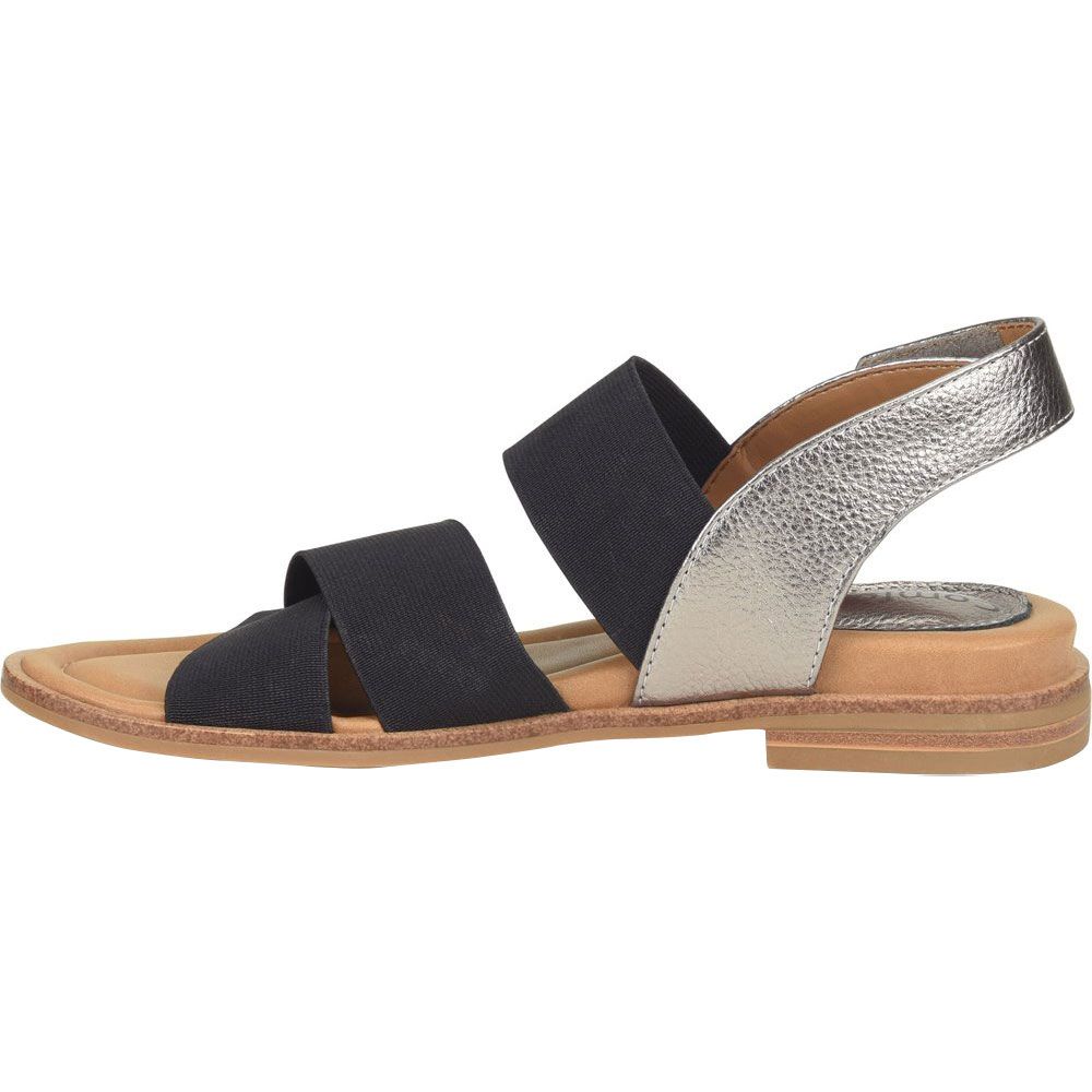 Comfortiva Dacey Sandals - Womens Black Grey Back View